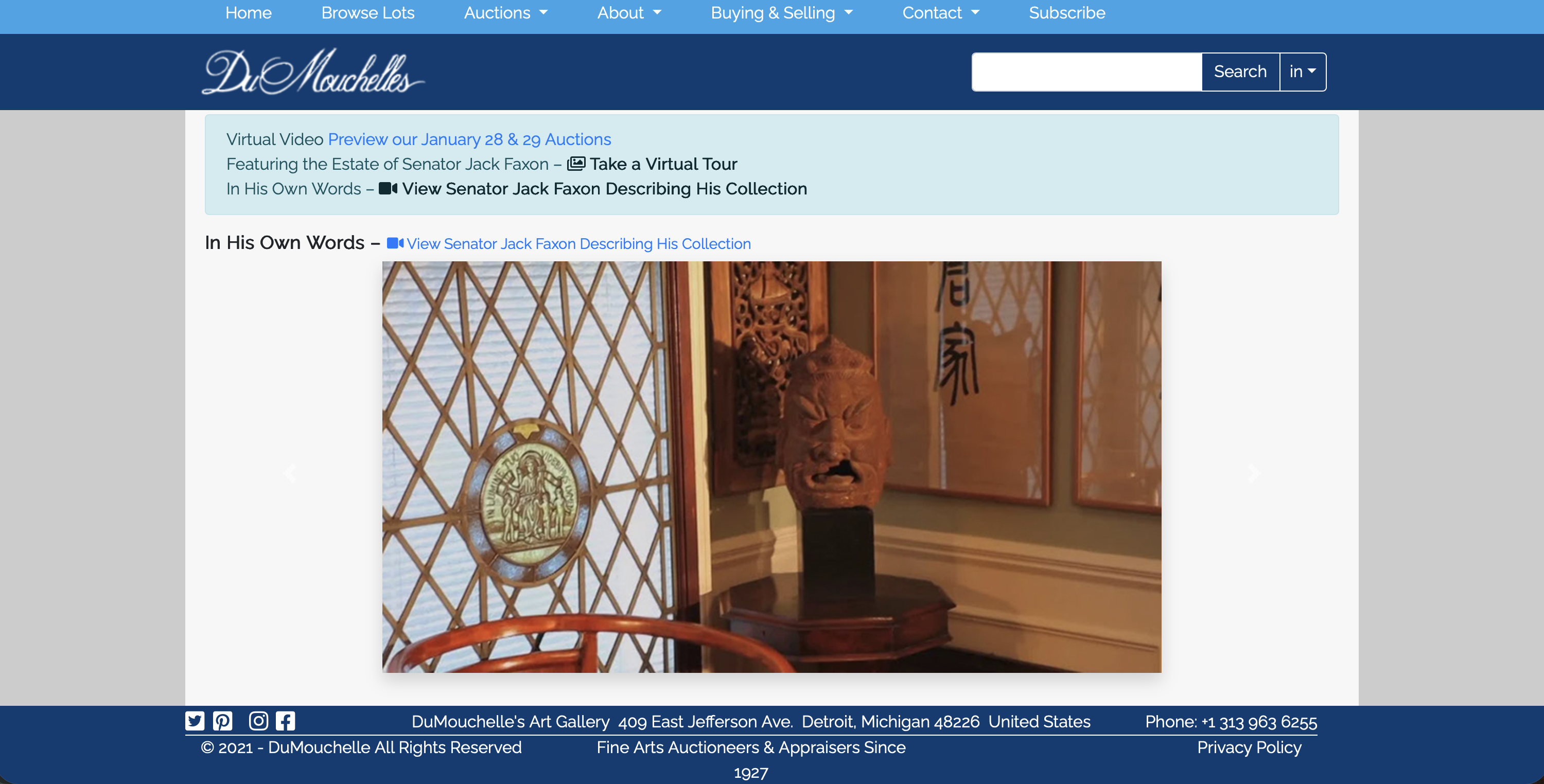 DuMouchelles old website
