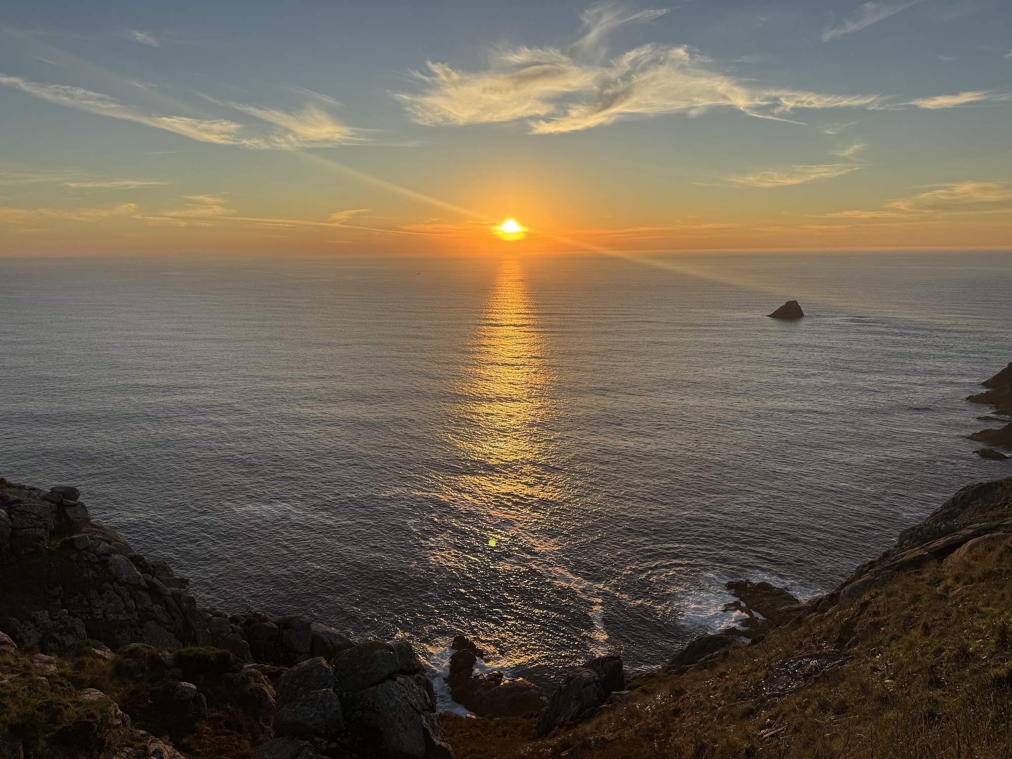 Sunset at Fisterra, Spain